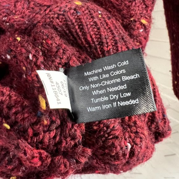 Lane Bryant Burgundy Cold Weather Sweater 22/24 Plus Size - Picture 7 of 7